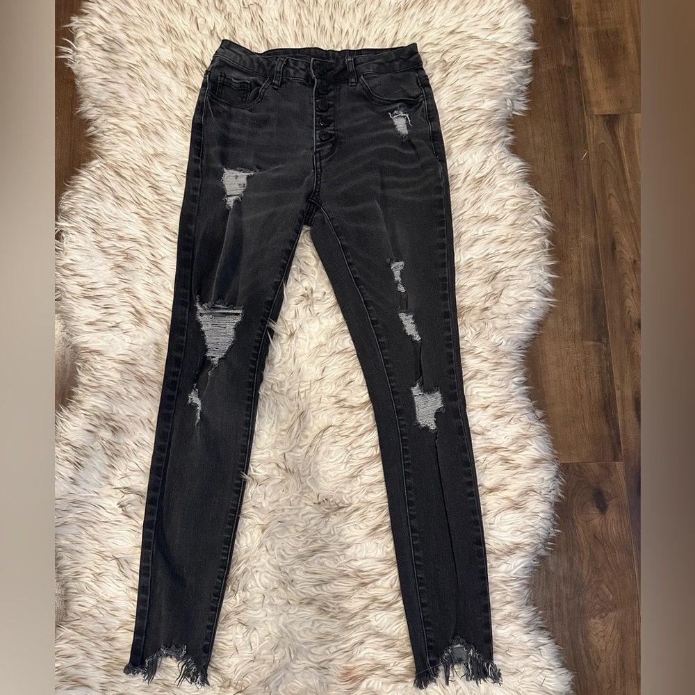 Women’s Distressed Skinny Jeans - 4